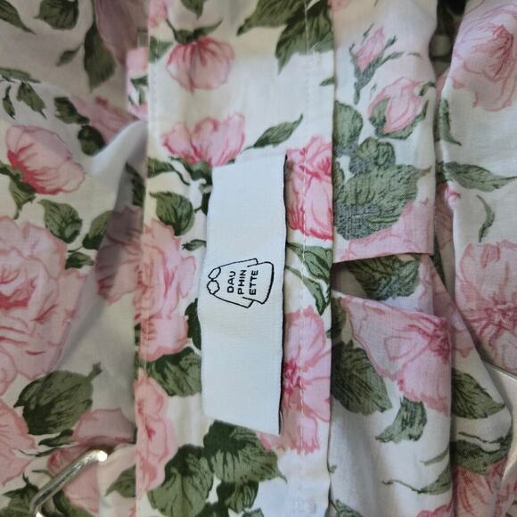 Dauphinette Hitched Cashin Inspired Hitched maxi skirt Pink Floral Coquette - Picture 3 of 12